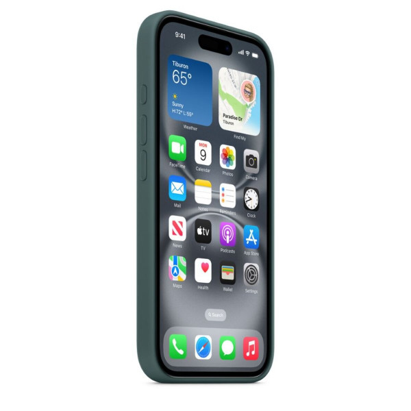 Чохол для смартфона Silicone Full Case AAA MagSafe IC for iPhone 16 Pro Pacific Green