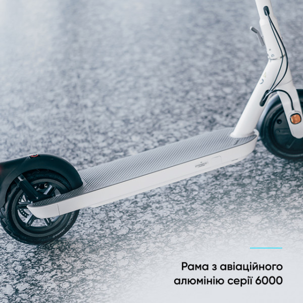 Електросамокат OKAI ES10-NEON Lite Білий 9", 300(600)W, 7.8Ah, 30km, 25kmh, 20%, NFC, App, 15kg