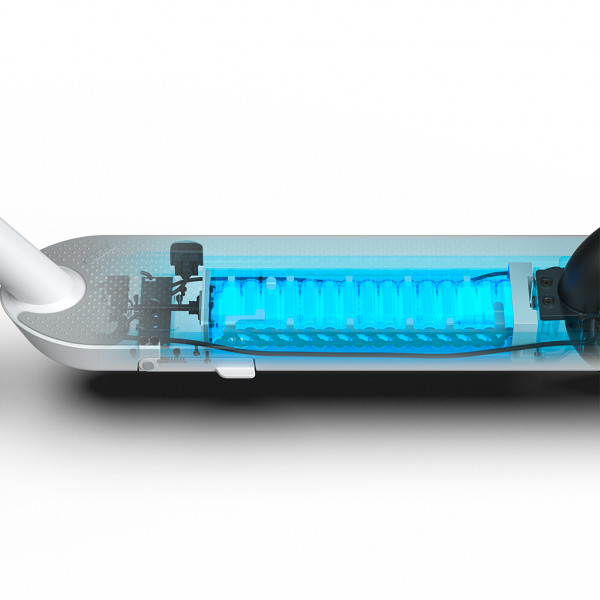 Електросамокат OKAI ES10-NEON Lite Білий 9", 300(600)W, 7.8Ah, 30km, 25kmh, 20%, NFC, App, 15kg