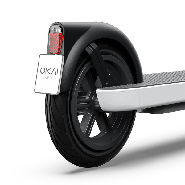 Електросамокат OKAI ES10-NEON Lite Білий 9", 300(600)W, 7.8Ah, 30km, 25kmh, 20%, NFC, App, 15kg