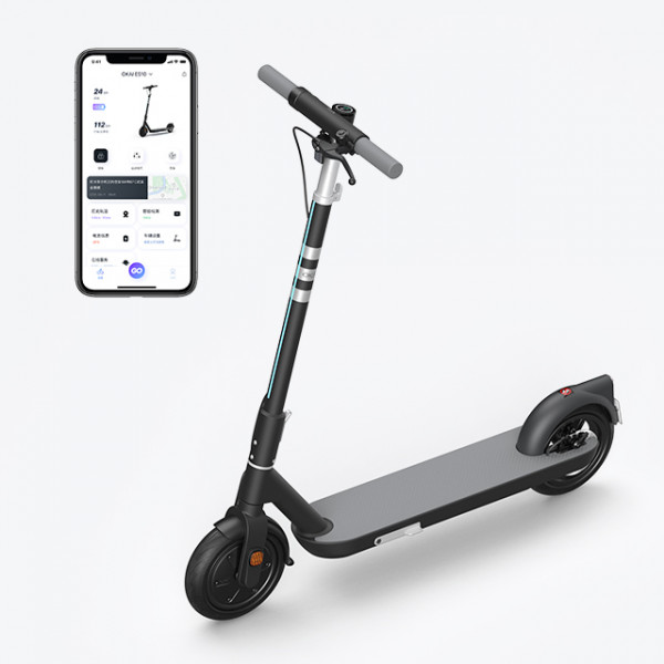 Електросамокат OKAI ES10-NEON Lite Чорний 9", 300(600)W, 7.8Ah, 30km, 25kmh, 20%, NFC, App,15kg