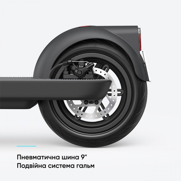 Електросамокат OKAI ES10-NEON Lite Чорний 9", 300(600)W, 7.8Ah, 30km, 25kmh, 20%, NFC, App,15kg