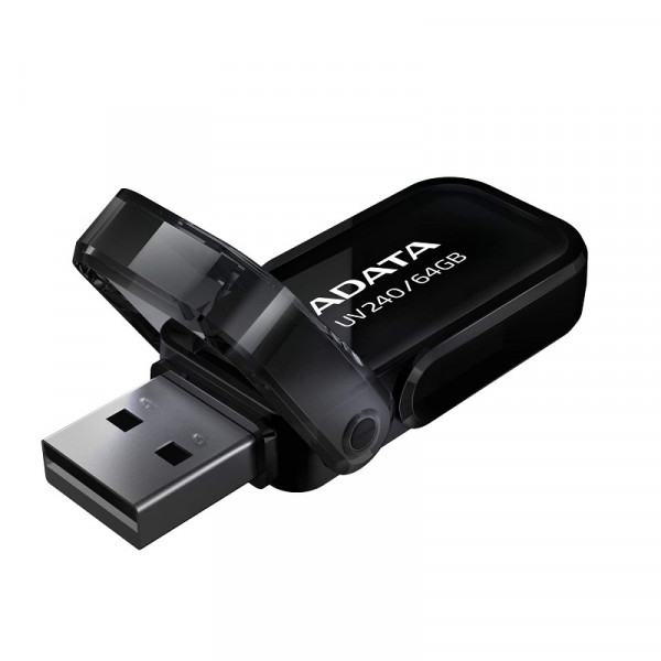 Флеш-накопичувач ADATA USB 2.0 AUV 240 64Gb Black (AUV240-64G-RBK)