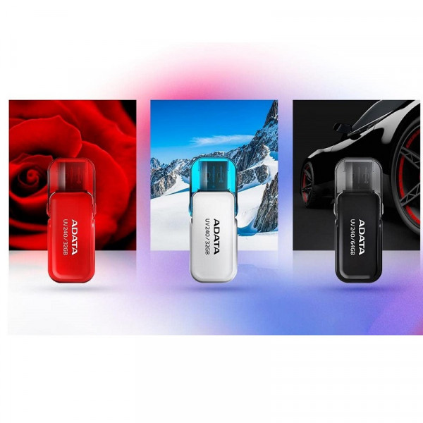Флеш-накопичувач ADATA USB 2.0 AUV 240 64Gb Black (AUV240-64G-RBK)