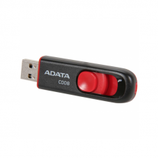 Флеш-накопичувач ADATA USB 2.0 C008 64Gb Black/Red (AC008-64G-RKD)