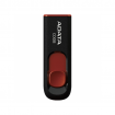 Флеш-накопичувач ADATA USB 2.0 C008 64Gb Black/Red (AC008-64G-RKD)
