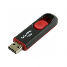 Флеш-накопичувач ADATA USB 2.0 C008 64Gb Black/Red (AC008-64G-RKD)