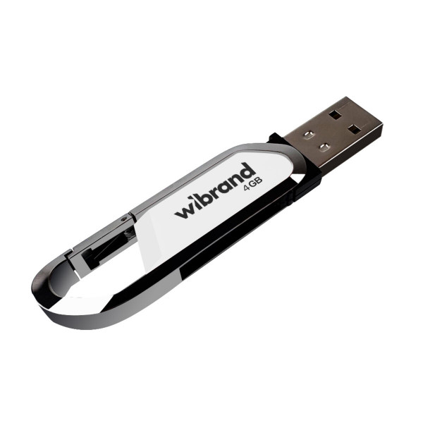 Флеш-накопичувач Wibrand USB 2.0 Aligator 4Gb White
