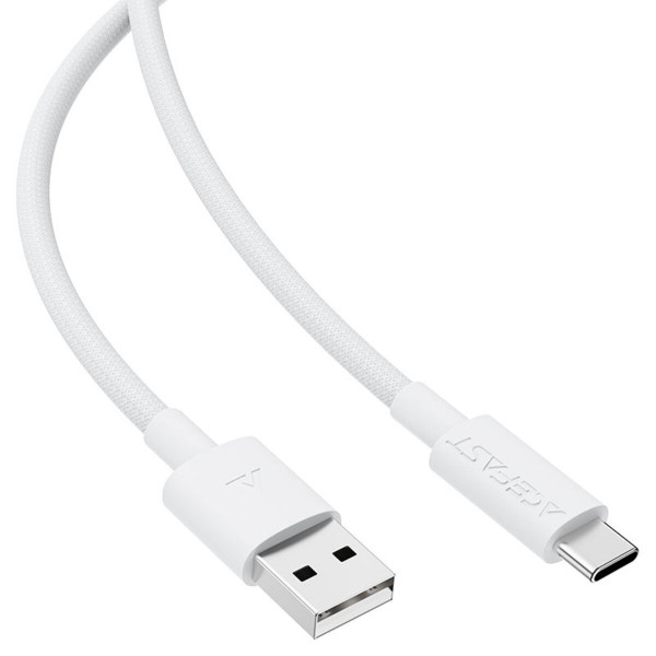 Кабель ACEFAST C18-04 USB-A to USB-C braid charging data cable White