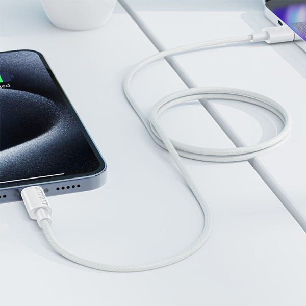 Кабель ACEFAST C18-04 USB-A to USB-C braid charging data cable White