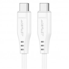 Кабель ACEFAST C3-03 Type-C to Type-C 3A, 60W, 1.2m, TPE, TPE connectors, White (6974316280859)
