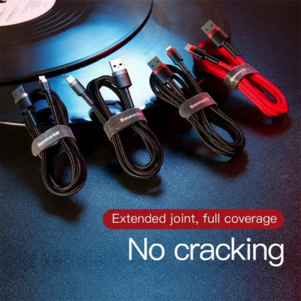 Кабель Baseus Cafule Cable USB For Lightning 1.5A 2m Gold+Чорний