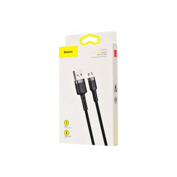 Кабель Baseus Cafule Cable USB For Micro 2.4A 1m Gray+Black