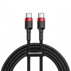 Кабель Baseus Cafule USB Cable Type-C-Type-C 3A 1m Червоний+Чорний