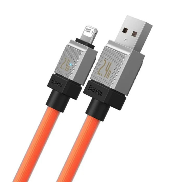 Кабель Baseus CoolPlay Series Fast Charging Cable USB to iP 2.4A 1m Orange