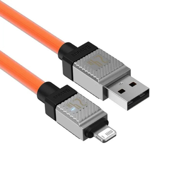Кабель Baseus CoolPlay Series Fast Charging Cable USB to iP 2.4A 1m Orange