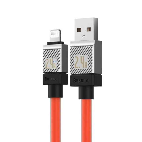 Кабель Baseus CoolPlay Series Fast Charging Cable USB to iP 2.4A 1m Orange