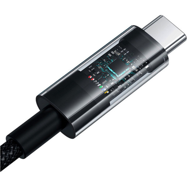 Кабель Baseus Gem Fast-Charging Data Cable USB to USB-C 100W 1m Cluster Чорний