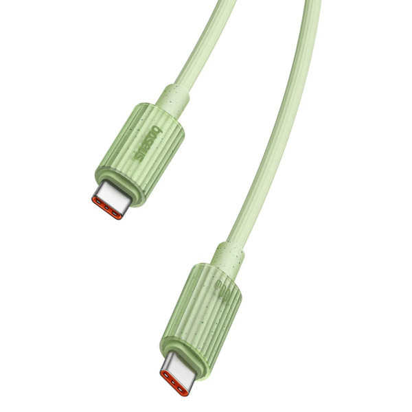 Кабель Baseus Habitat Series Fast Charging Cable Type-C to Type-C 100W 1m Natural Green