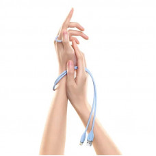 Кабель Baseus Jelly Liquid Silica Gel Fast Charging Data Cable USB to iP 2.4A 2m Блакитний