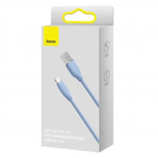 Кабель Baseus Jelly Liquid Silica Gel Fast Charging Data Cable USB to iP 2.4A 2m Блакитний