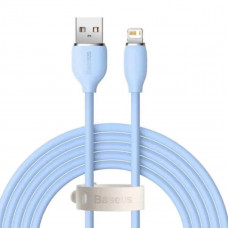 Кабель Baseus Jelly Liquid Silica Gel Fast Charging Data Cable USB to iP 2.4A 2m Блакитний