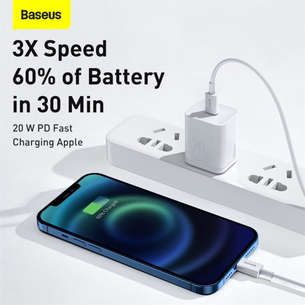 Кабель Baseus Superior Series Fast Charging Data Cable Type-C to iP PD 20W 1.5m White
