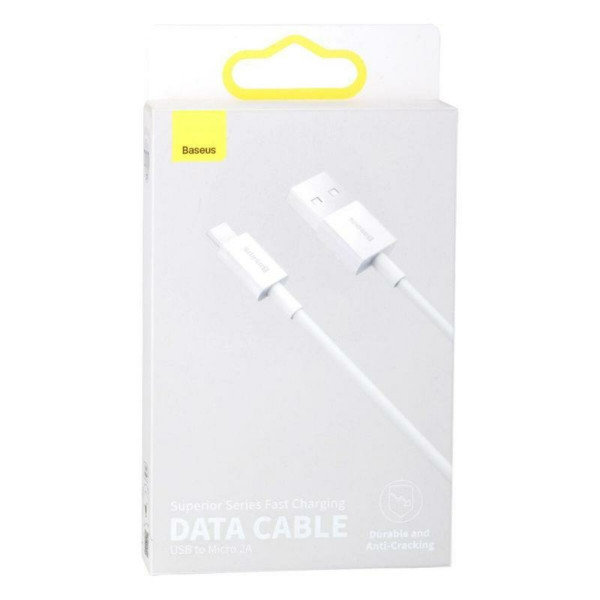 Кабель Baseus Superior Series Fast Charging Data Cable USB to Micro 2A 2m White