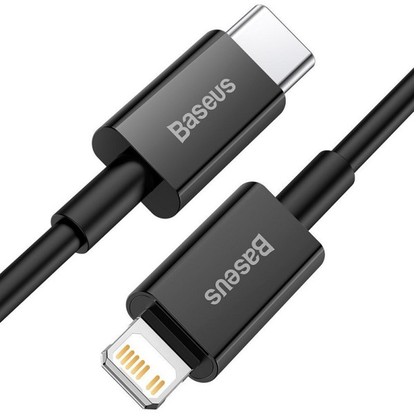 Кабель Baseus Superior Series Type-C to IP PD 20W 1m Чорний