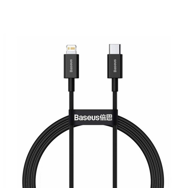 Кабель Baseus Superior Series Type-C to IP PD 20W 1m Чорний