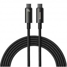 Кабель Baseus Tungsten Gold Fast Charging Data Cable Type-C to Type-C 240W 3m Black (CAWJ040201)