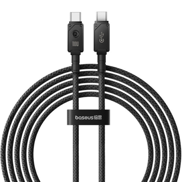 Кабель Baseus Unbreakable Series Fast Charging Data Cable Type-C to Type-C 100W 2m Cluster Чорний