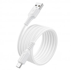 Кабель BOROFONE BX116 Certain charging data cable Micro White (6941991119781)