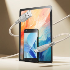 Кабель BOROFONE BX116 Certain charging data cable Micro White (6941991119781)
