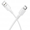 Кабель BOROFONE BX116 Certain charging data cable Micro White (6941991119781)