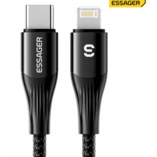 Кабель ESSAGER SY01-P Type-C to IP 29W чорний