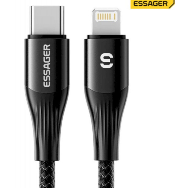 Кабель ESSAGER SY01-P Type-C to IP 29W чорний