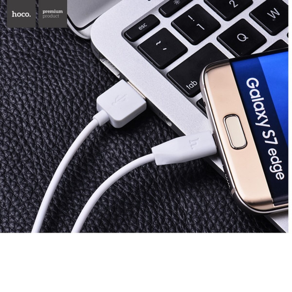 Кабель HOCO X1 USB to Type-C 3A, 1m, PVC, PVC connectors, Білий