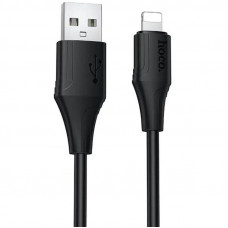 Кабель HOCO X124 Bien silicone charging data cable iP Black (6942007664400)