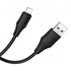 Кабель HOCO X124 Bien silicone charging data cable iP Black (6942007664400)