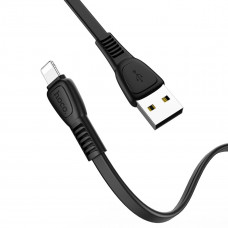 Кабель HOCO X40 USB to iP 2.4A, 1m, TPE, TPE connectors, Чорний
