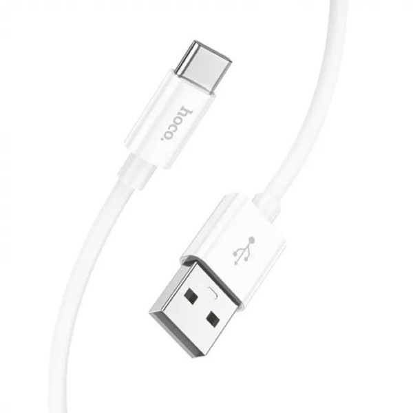 Кабель HOCO X87 Magic silicone charging data cable for Type-C White