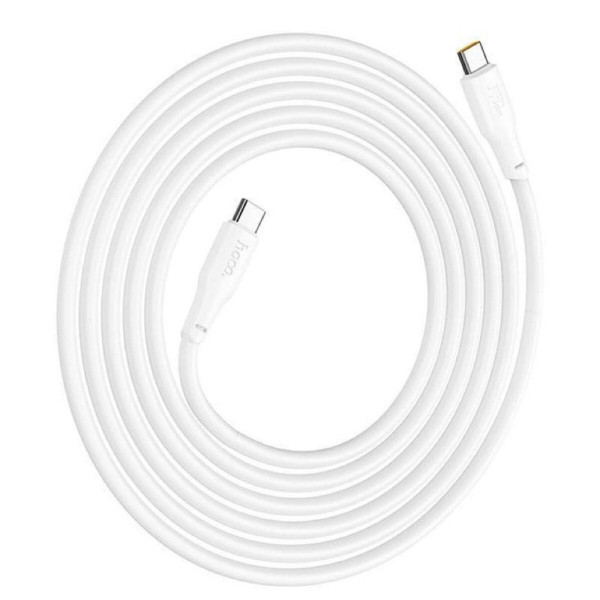 Кабель HOCO X93 Type-C to Type-C 240W, 1m, TPE, TPE connectors, White