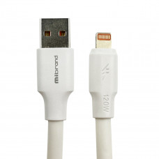 Кабель Mibrand MI-98 PVC Tube Cable USB for Lightning 120W 1m Білий