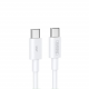 Кабель REMAX Marlik Series 65W PD Fast Charging Data Cable RC-C021 C-C 2M White (6954851215547)
