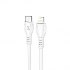Кабель Wibrand Boa PD PVC charging data cable iP 1m White (WI.DC/BO1W-CL)