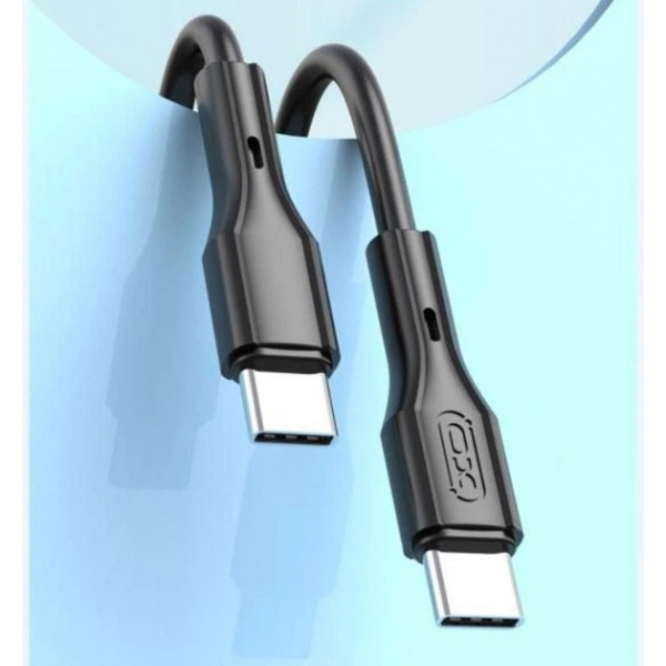 Кабель XO PD Type-C to Type-C NBQ231B 60W 1m Black (200096305)