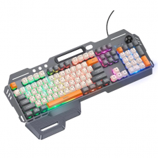 Клавіатура HOCO DI98 Murphy 3-color wired keyboard(Ukrainian version) Star Gray (6942007674232)