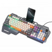 Клавіатура HOCO DI98 Murphy 3-color wired keyboard(Ukrainian version) Star Gray (6942007674232)