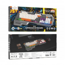 Клавіатура HOCO DI98 Murphy 3-color wired keyboard(Ukrainian version) Star Gray (6942007674232)